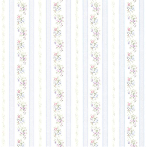 Homlpope Floral Stripe, Wallpaper Roll Floral Wallpaper Wayfair